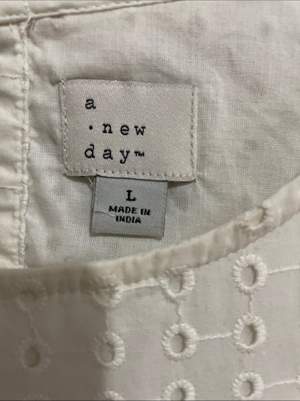 a new day White Eyelet Midi Dress - Picture 3 of 4